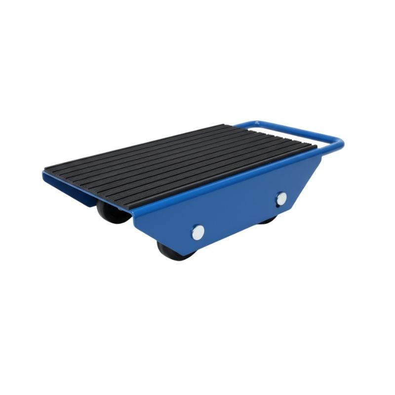 Vista desde 3/4 del patín tortuga de carga 3 toneladas